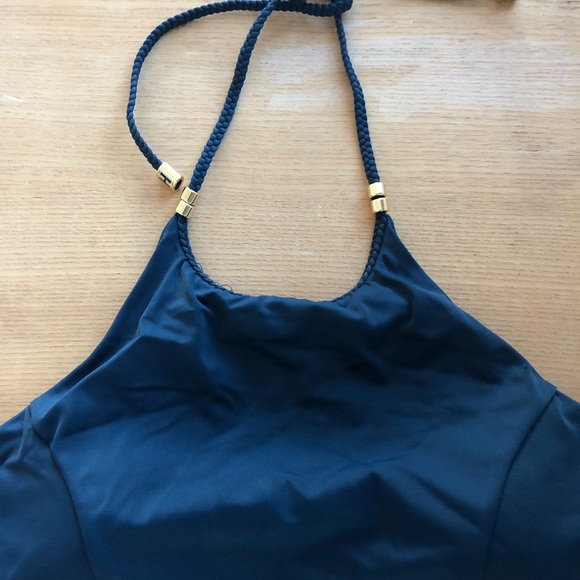 Heidi Klum Swim Sun Muse Halter, Black Iris, sz 10 - Picture 5 of 8